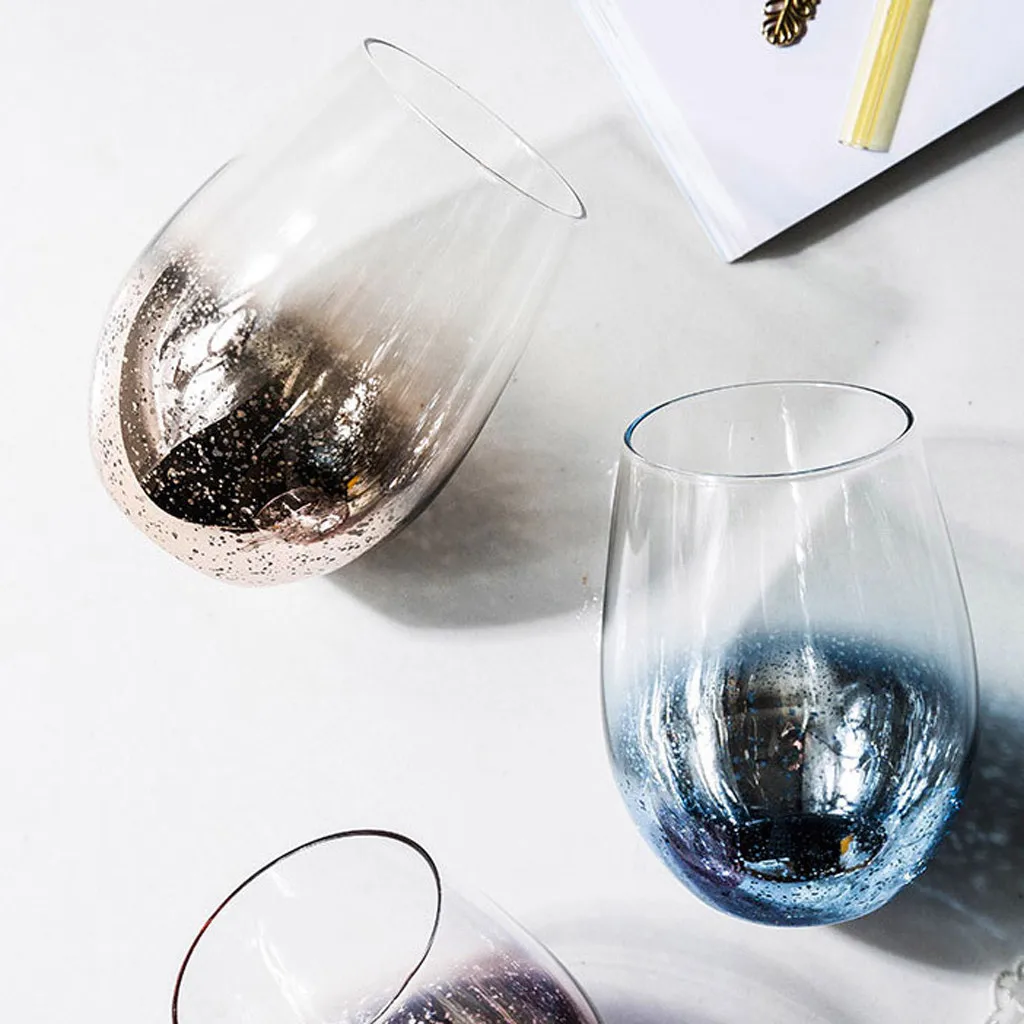 Стеклянная кружка с блестками в скандинавском стиле прозрачная стеклянная со