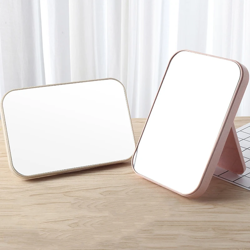 

Makeup Desk Mirror, Standing Portable Single Sided Vintage Mirrors Vanity Handheld Web Celebrity Cosmetic Makeup Tools Sets
