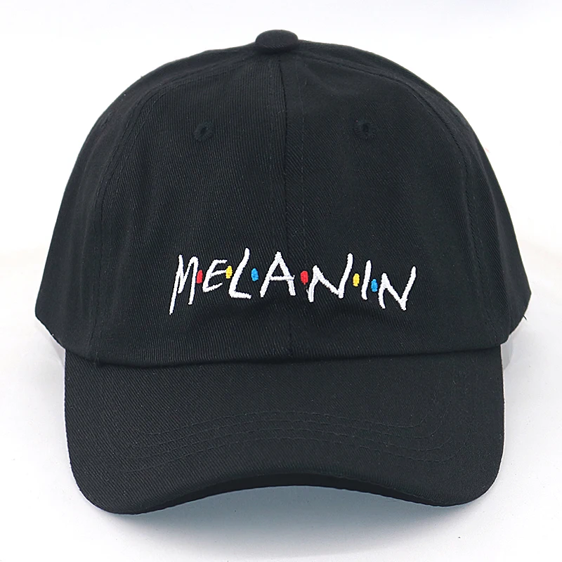 Новинка шапки меланина с вышивкой для папы хлопковые регулируемые модные
