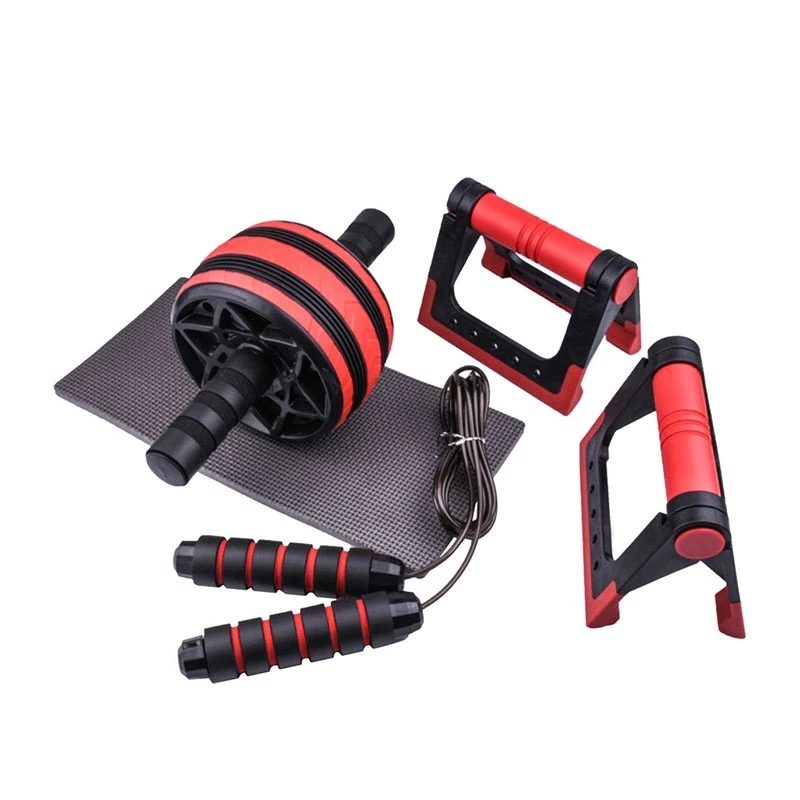 

AB Power Wheels Roller Machine Jump Rope Exercise Workout Home Gym Fitness Abdominal Muscle Trainer
