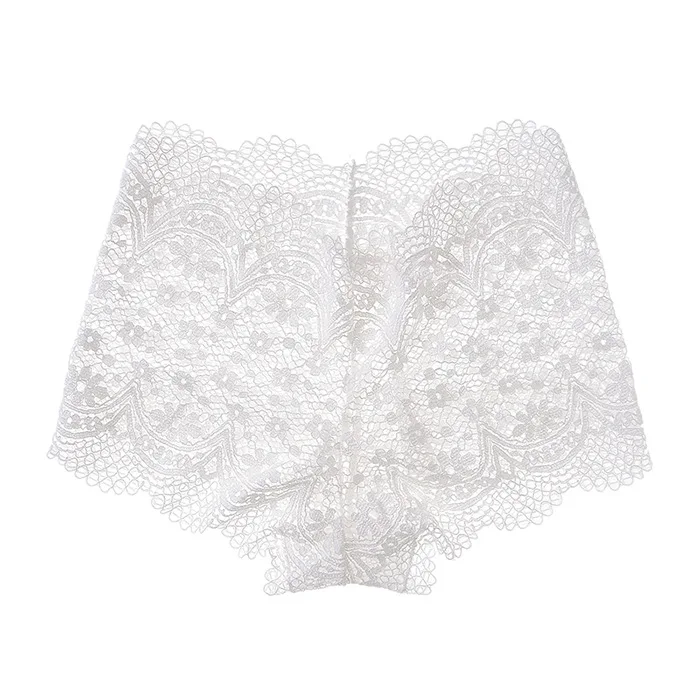 Women Sexy Underwear Lace Briefs Panties Super Thin Hollow Women's Breathable Black White | Тематическая одежда и