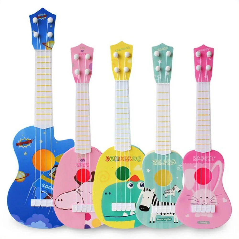 

1pc Kids Funny Ukulele Musical Instruments Kids Guitar Montessori Toys for Children School Play Games Education Boys Girls
