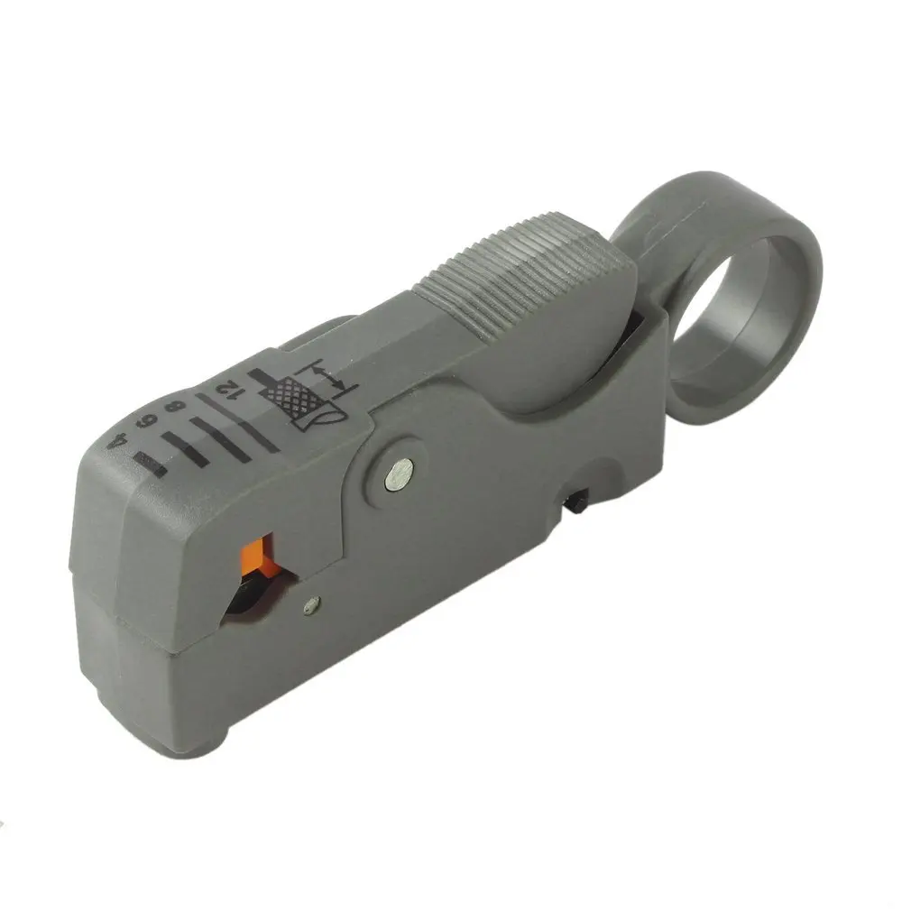 

New Household Tool Multifunction Rotary Coax Coaxial Cable Cutter Tool RG58 RG59 RG6 High Impact Material Wire Stripper