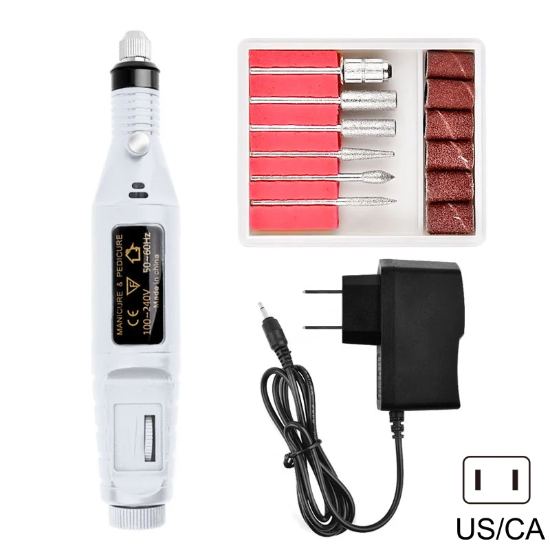 Маникюрная машина электрическое сверло для ногтей Набор мельница резак мини
