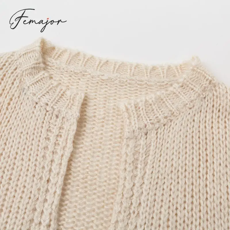 Femajor осень 2019 Женский Теплый кардиган женский модный цветной блок полосатый