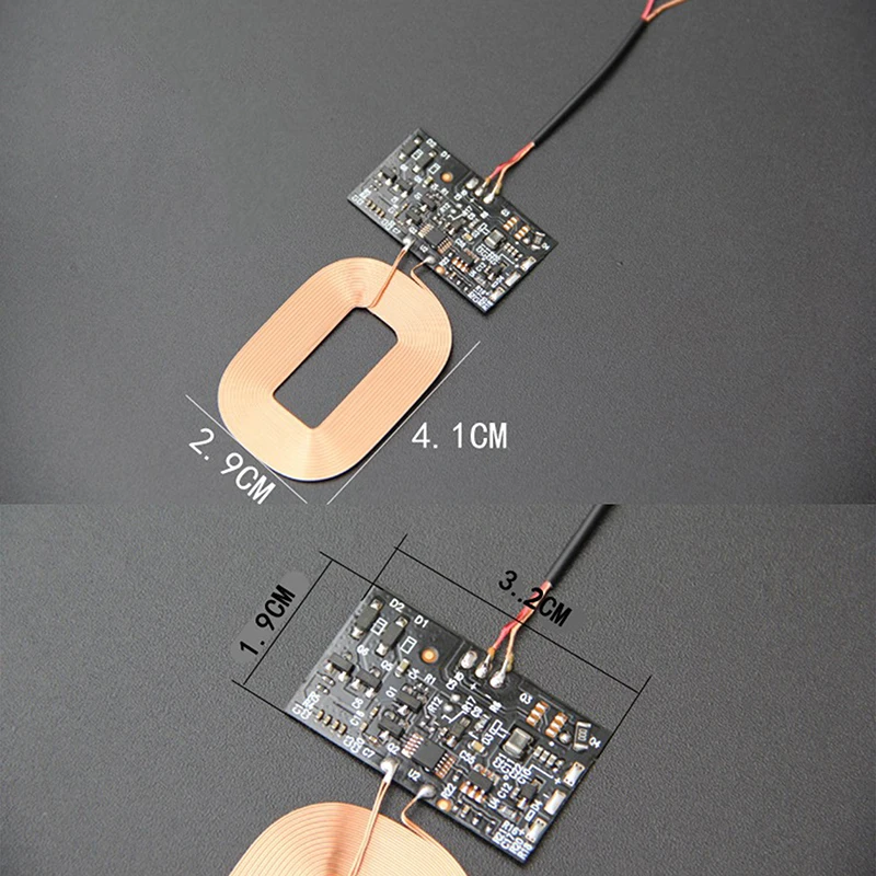 1pc qi wireless charger pcba circuit board receiver module coil diy charging 5v 1a qi wireless charger free global shipping