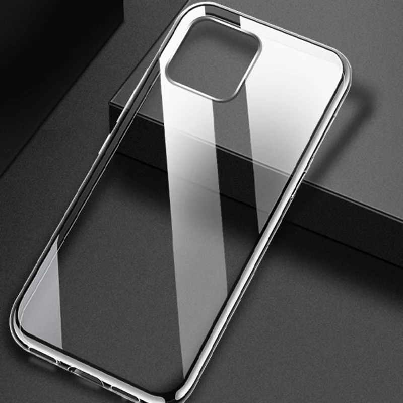 Чехол для iphone 13 12 11 Pro X XR XS Max мягкий силиконовый прозрачный чехол-бампер 6 6S 7 8 Plus SE