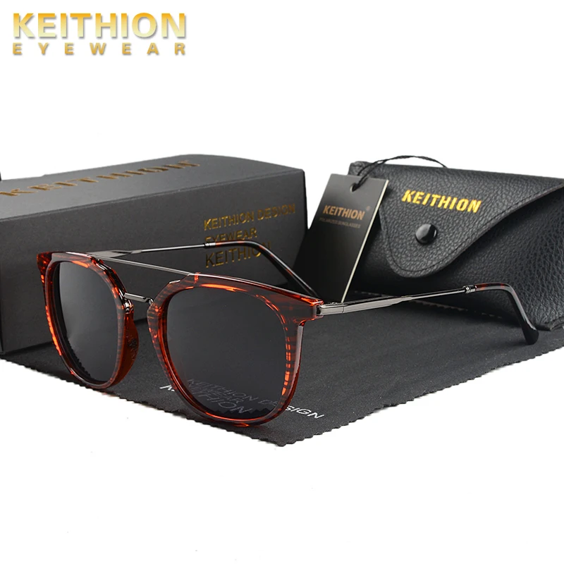 

KEITHION TR Polarized Sunglasses Men Women Brand Designer Retro Sun Glasses Vintage Male Female Goggles Oculos Gafas De Sol