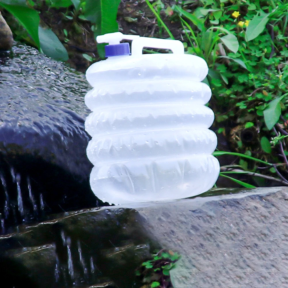 

utdoor Collapsible Foldable Bags Container Camping Hiking Portable Survival Water Storage Carrier Bag