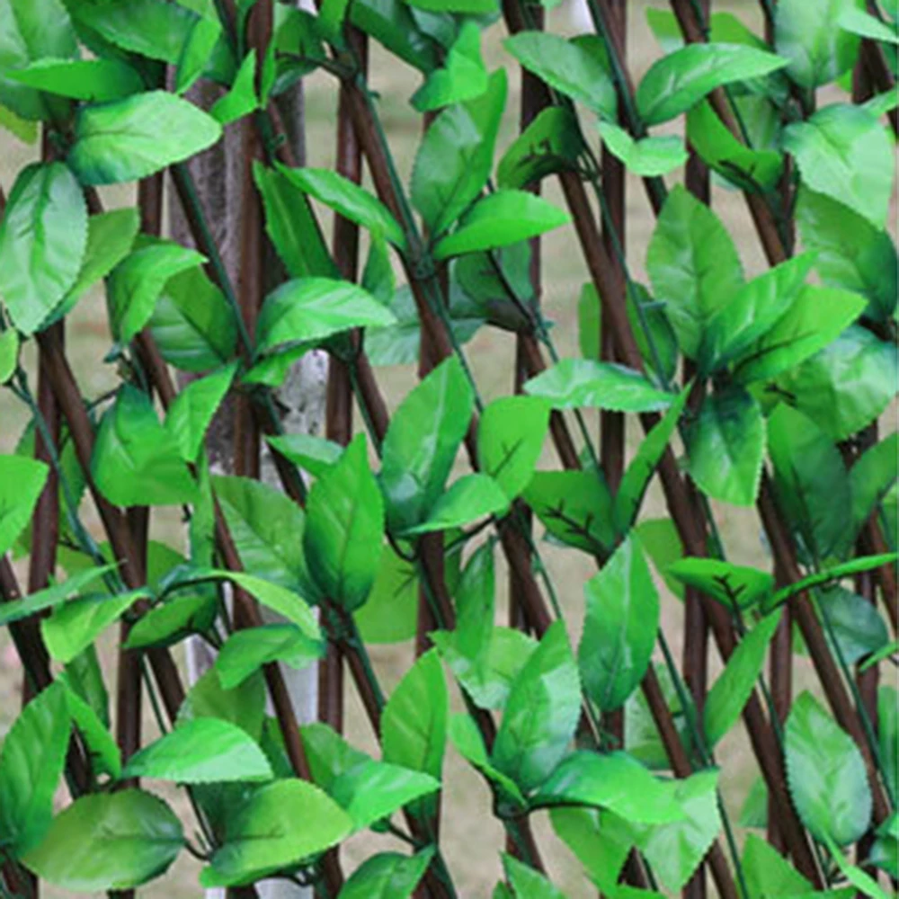 

Artificial Garden Fence Ivy Leaf Hedge Privacy Screening Garden Ornament