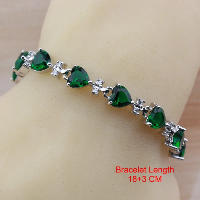 6-Color Now Low Price Wholesale Silver Color With Natural Stone CZ Green Jewelry Sets For Women Stud Earrings/Bracelet/Ring | Украшения и