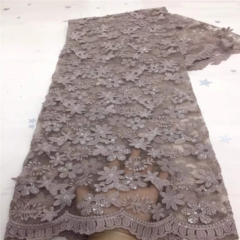 

New Purple Nigerian French Velvet Lace Fabric With Sequence High Quality African Sky blue Lace Fabric For Wedding Party Lace