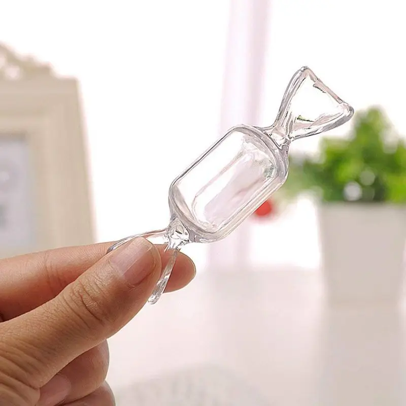 10Pcs Transparent Plastic Candy Box Clear Storage Container Wedding Party Favors | Дом и сад