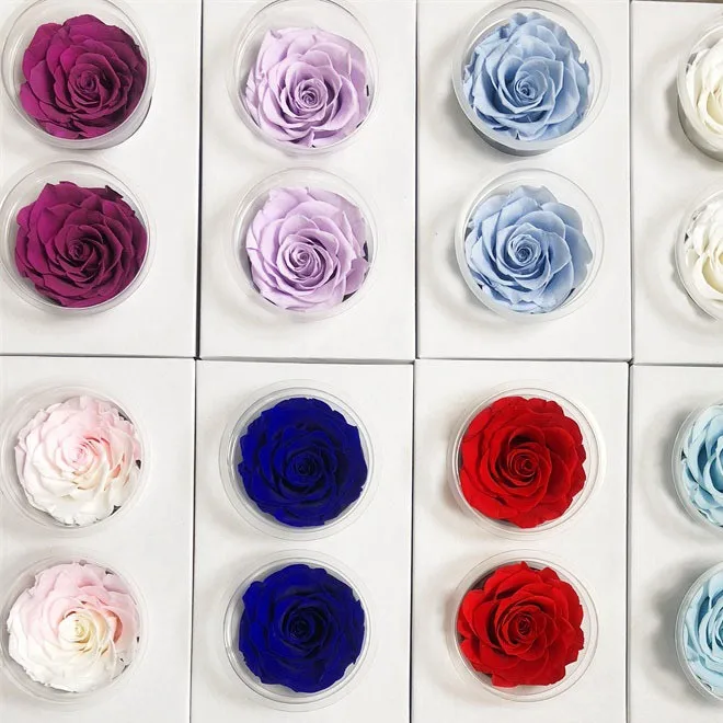 

7-8CM/2pcs,Grade A Preserved Rose flower Head,Eternal Rose for Wedding party home decoration accessories,Mothers Day Gift favor