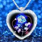 Изысканная мода креативный кристалл античный кулон Фантастическая Роза элегантное женское ожерелье кулон юбилей Любовник Ювелирные изделия подарок