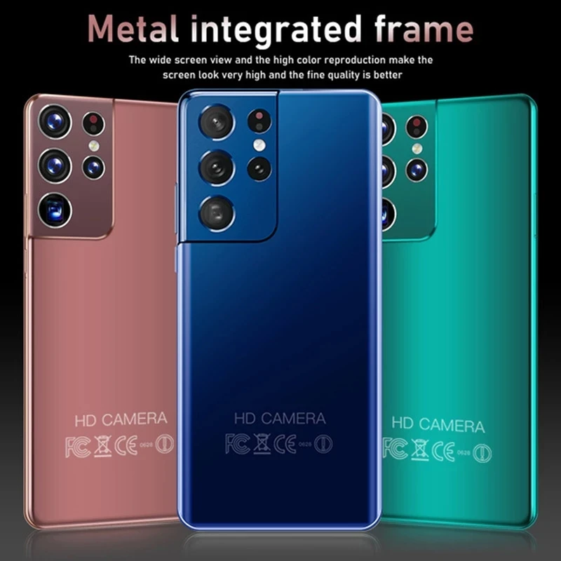 

Galay S21 Ultra Smartphone 7.3 Inch Smartphone 16GB + 512GB 6800mAh Unlock Global Version 4G / 5G Android 10.0