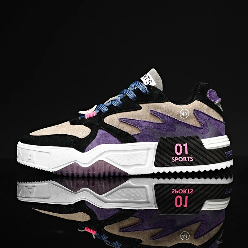 

High Quality Men's Shoes Outdoor Men's Board Shoes Casual Men's Sports Shoes Flat Tenis Masculino Lace Up Men's Running Shoes