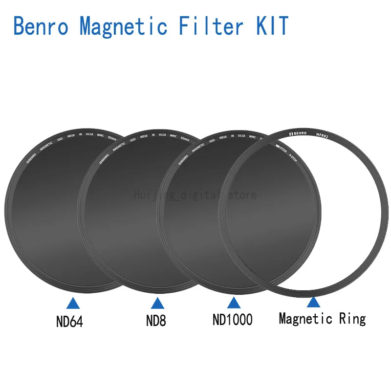 

Benro 82 мм набор магнитных круглых фильтров ND8 + ND64 + ND1000 + фильтры для объектива камеры с магнитным кольцом