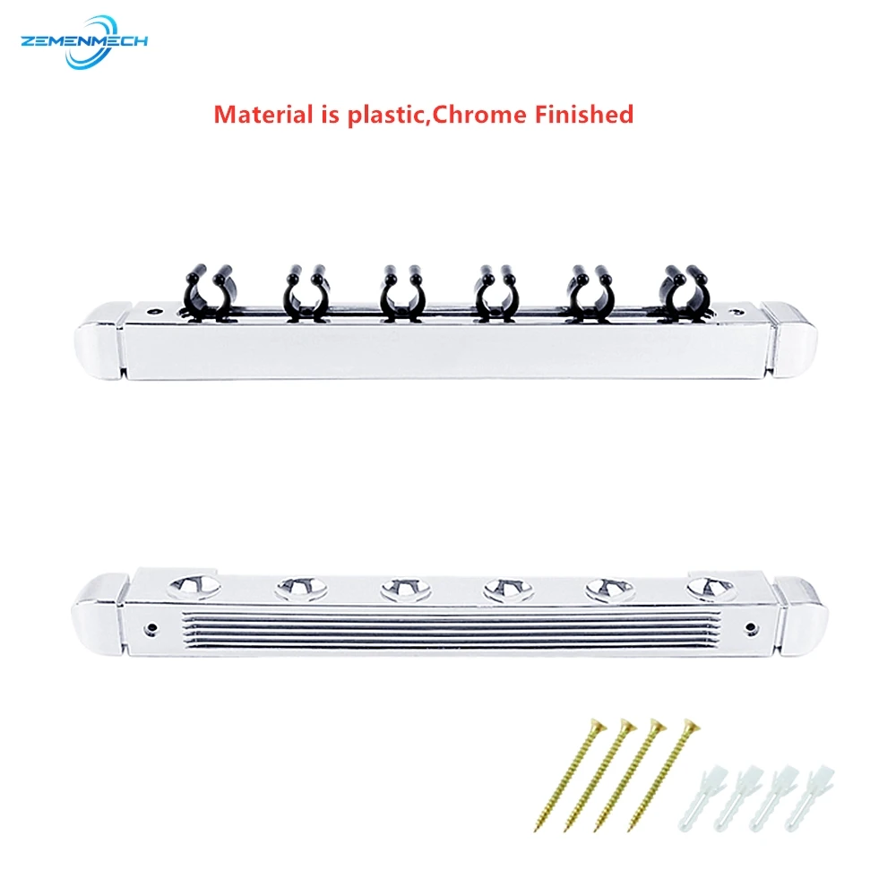 

Chromeplate Vertical 6 Rods Rack Fishing Pole Holder Display Racks Fixing Wall Mounted Collection Storage Stand Fishing Rod Kiln