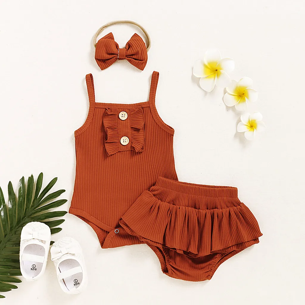 Детский цветочный комбинезон на подтяжках с оборками и шортами летний наряд для