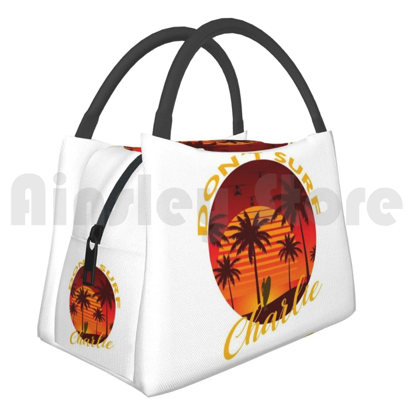 Cooler Lunch Bag Picnic Bag Don'T Surf Charlie Not Surfing War Surfboard Charlie Surfing Vietnam Usa West Coast