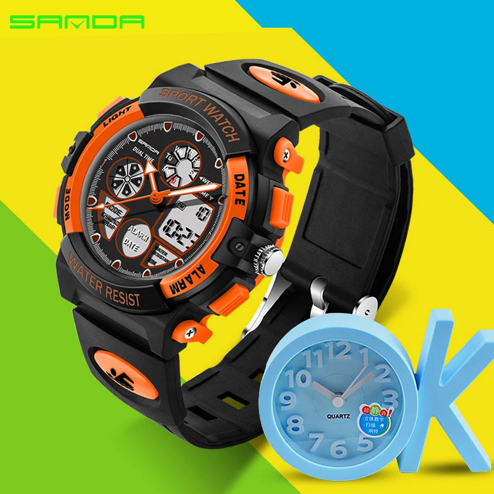 Новые многофункциональные спортивные электронные часы Sanda для мужчин и женщин