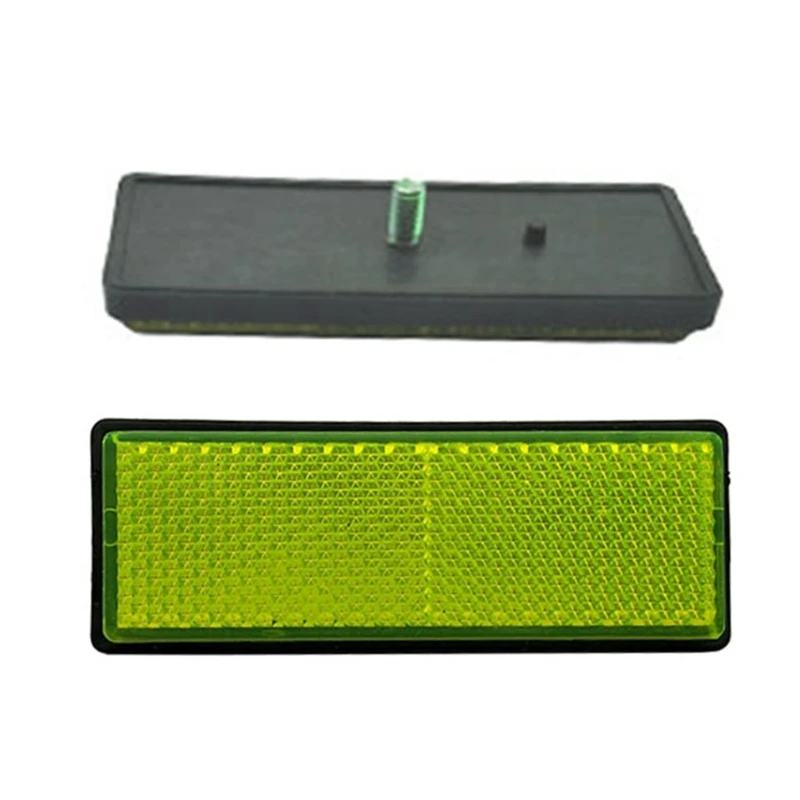 

B2RC 10 Pack Self Adhesive Stick-on/Screw Reflectors Safety, Safety Reflective Post Reflectors, for Fence Gate Posts