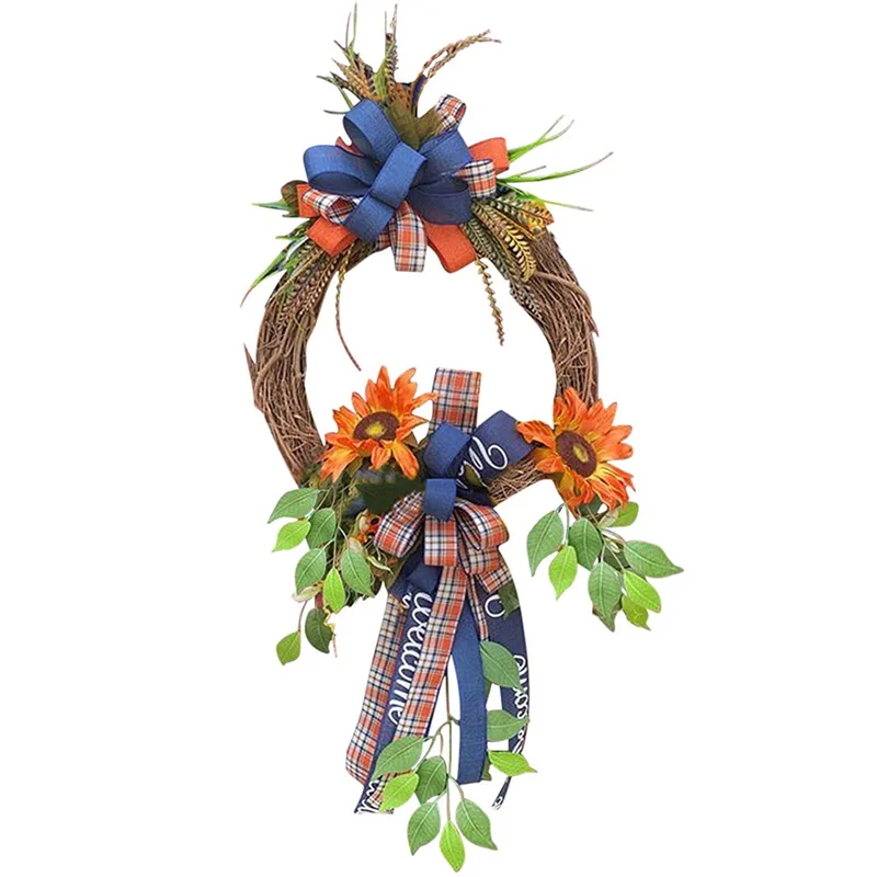 

Кольцо-гирлянда из натурального ротанга, 30 см