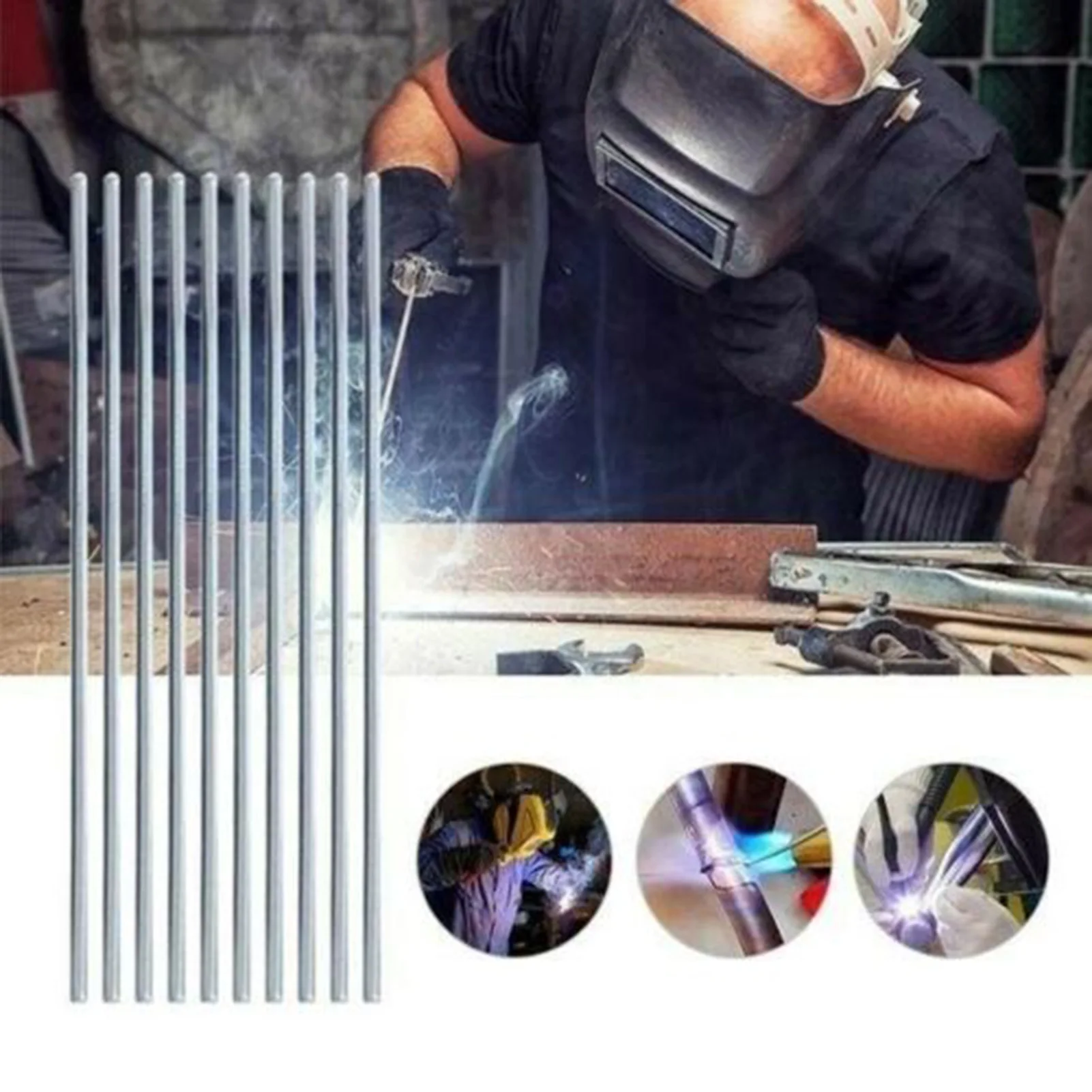 

20Pcs Aluminum Welding Rods Flux-cored No Flux Required Low Melting Point Corrosion Resistance