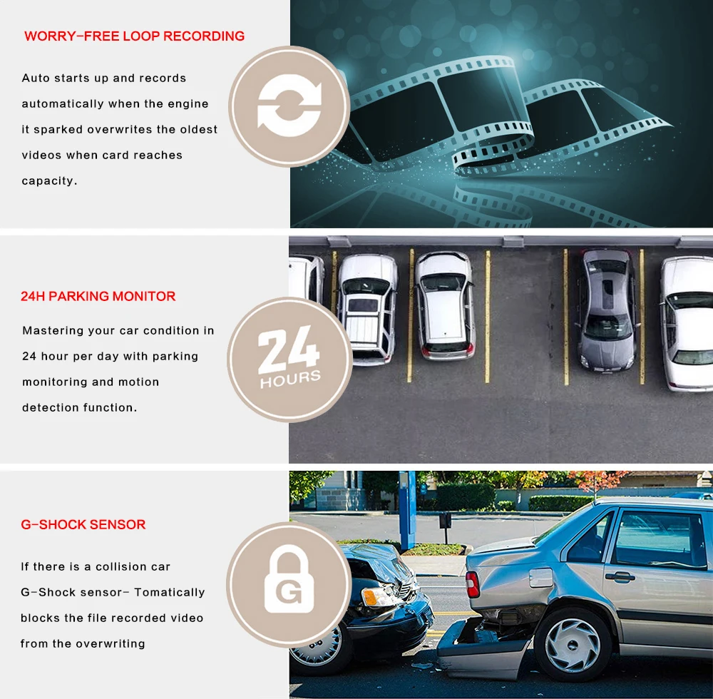 10 дюймов ips 2.5D Автомобильный видеорегистратор с сенсорным экраном зеркало поток зеркало заднего вида тире камера Dash Cam двойная камера для автомобиля Full Hd привод рекордер