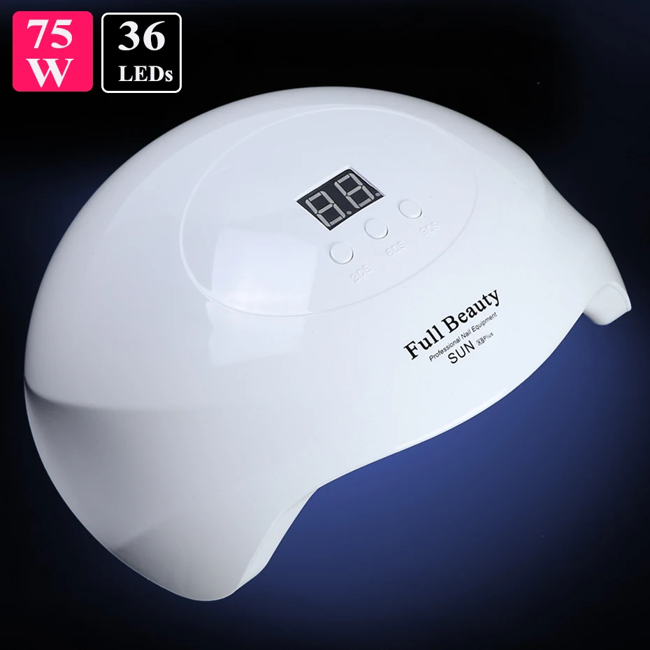 SUN X8Plus White 72 Вт лампа для ногтей 36LED быстрое высыхание ногтей профессиональное оборудование лампа для ногтей гель лак инфракрасная сушилка для маникюра LESUNX8Plus - Цвет: SUN X8Plus White
