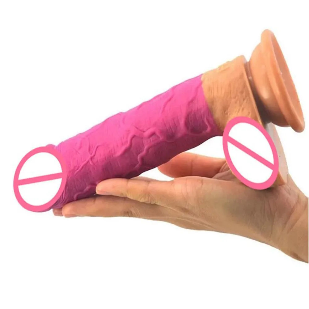 Силиконовый фаллоимитатор на присоске мужской супер большой искусственный