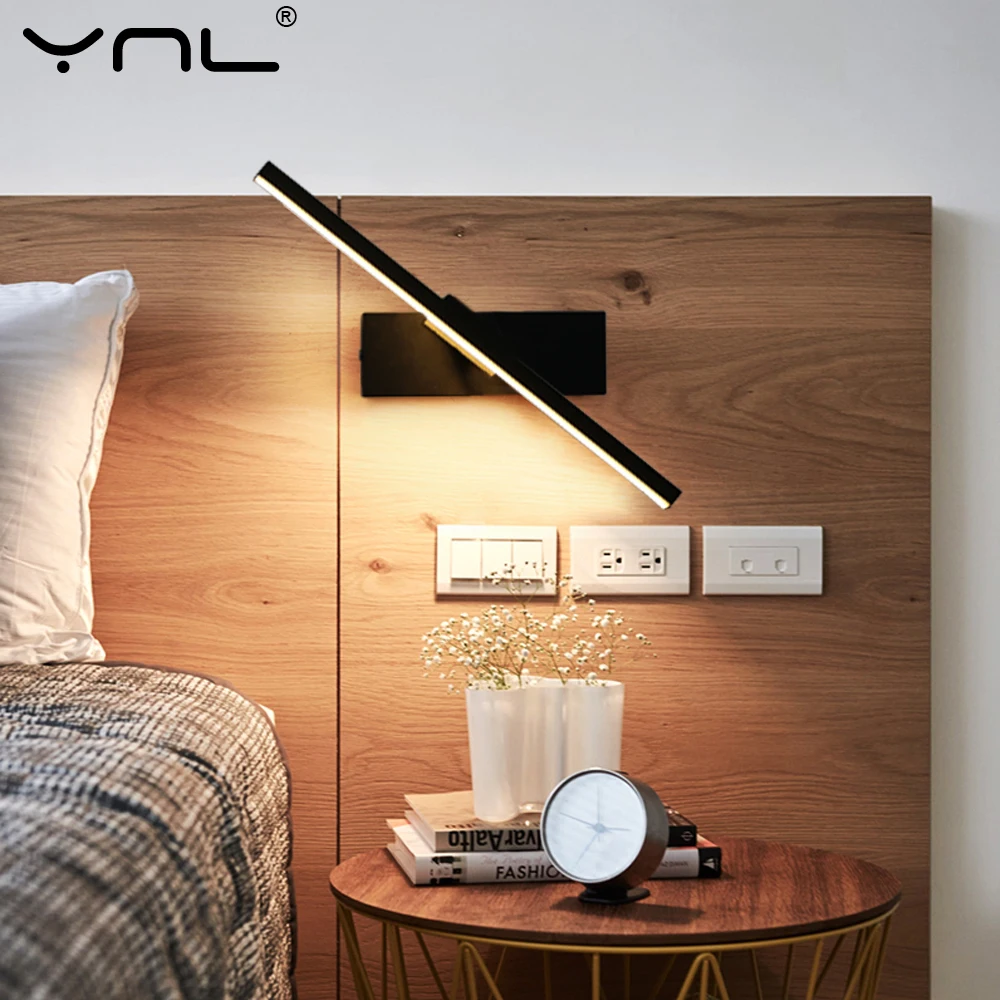 

Modern LED Wall Lamp For Home Decor AC86-265 Indoor Bedroom Living Room Stairs Wall Light Sconce Beside Bedside Corridor