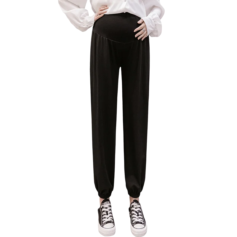 

813# Spring Autumn Thin Maternity Pants Adjustable Belly Bloomers Pants Clothes for Pregnant Women Casual Pregnancy Bloom Pants