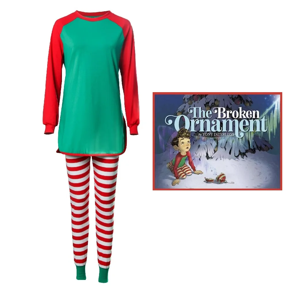 

Christmas Style Pajamas for Adults and Kids Book the Broken Ornament JACK Nightclothes Cotton Family Nightgown Nice Xmas Gifts