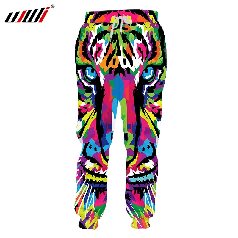 

Мужские спортивные штаны UJWI, брюки из спандекса с 3D принтом