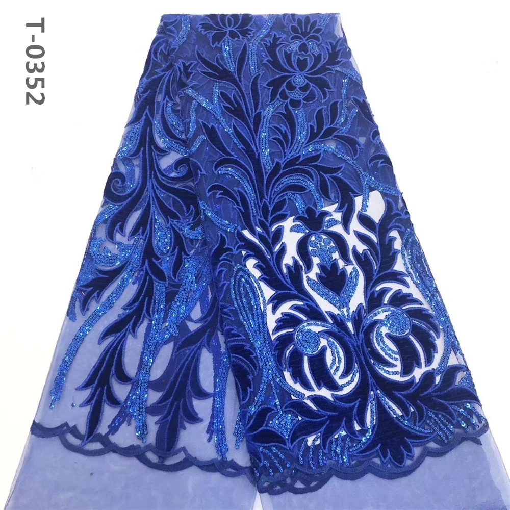 2020 новейшая розовая африканская французская кружевная ткань с бархатными