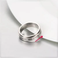 megin d hot sale office simple christian religion titanium steel rings for men women couple friend fashion design gift jewelry