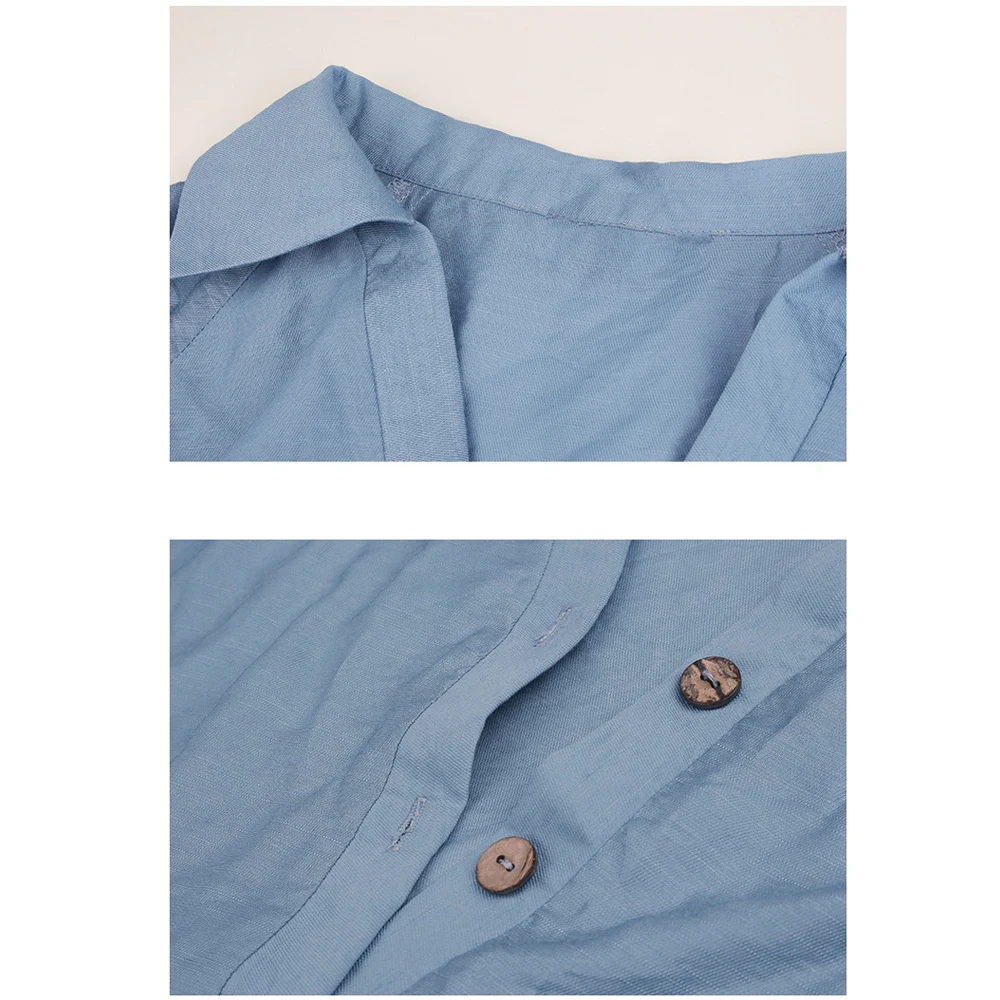 

Buttons Up Maxi Beach Dress Women 2021 Casual V Neck Summer Dress Ladies Solid Color High Waist A Line Dresses For Holiday Robe