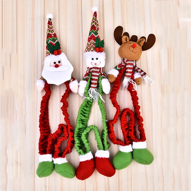 

19-27 inch Santa Claus Snowman Deer Christmas Decorations Computer set TV Television Display Frame Cover Dust Protection Home