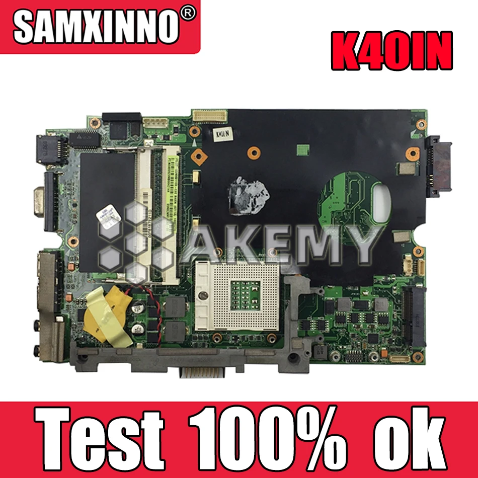 AK K40IN K50IN материнская плата для ноутбука For Asus X8AIN X5DIN K40IP K50IP K40I K50I K40 K50 тестовая
