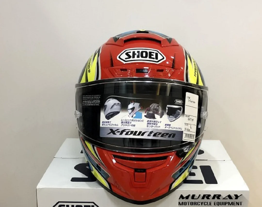 Мотоциклетный шлем shoei X14 marquez red daijiro для езды на мотокроссе гоночный