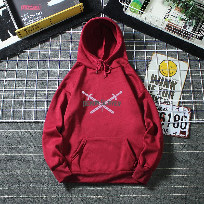 

Demon Slayer 5 Anime Women's Sweatshirt Oversized Hoodies Long Sleeve Pullover Oversize Casual Hoodies Women