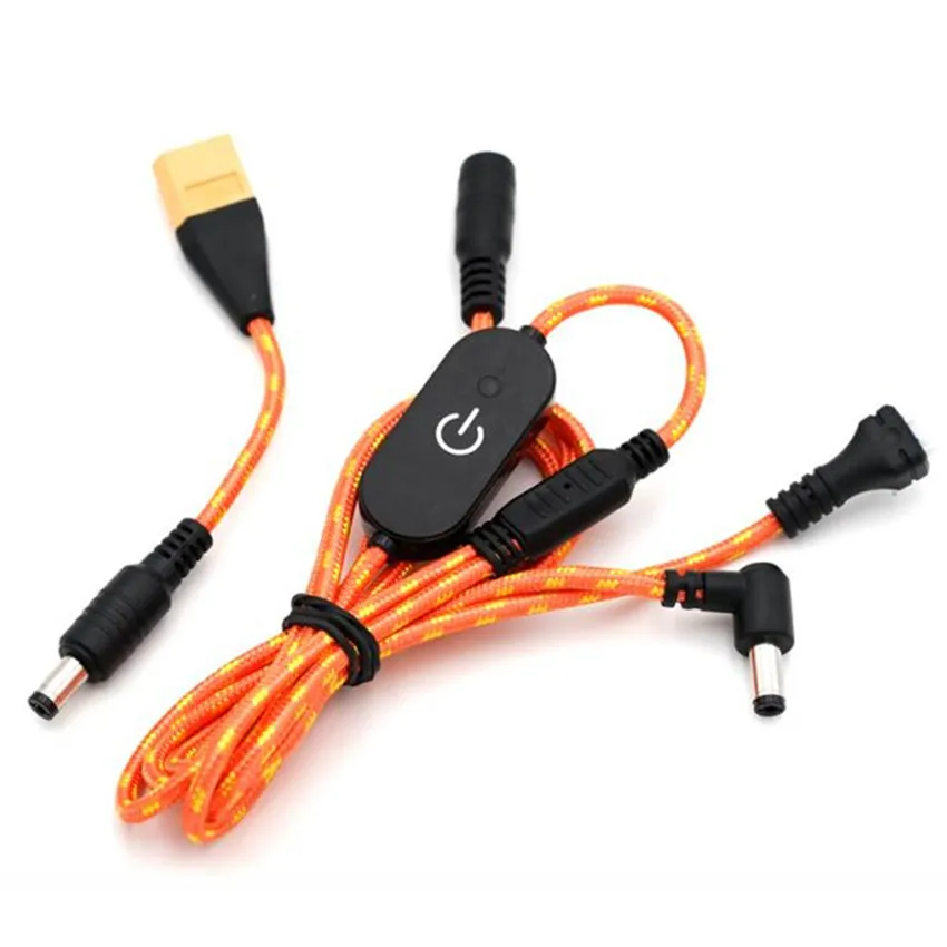 Orange Tbs Sky кабель для fpv очки FATSHARK очки силовой кабель 2-6s fpv racing - Цвет: Orange