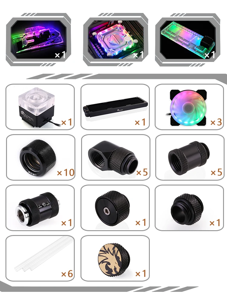 BYKSKI kit использовать для Be Queit ZEROZONE EOS чехол компьютера/акриловая доска водный