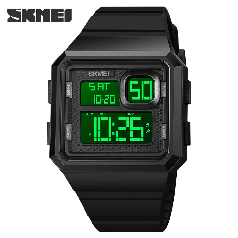 

Men Watches Waterproof Sports Digital LED Alarm Chrono Electronic Clock Man Student Wristwatch Relogio Masculino SKMEI Montre