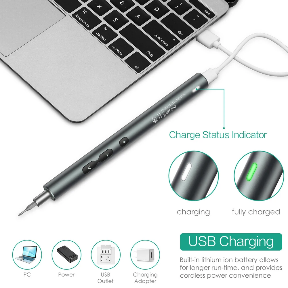 

Mini 28 In 1 Screwdriver Electric Magnetic Precision Screwdriver Repair Tools Kits Portable Professional Cordless Electric Power