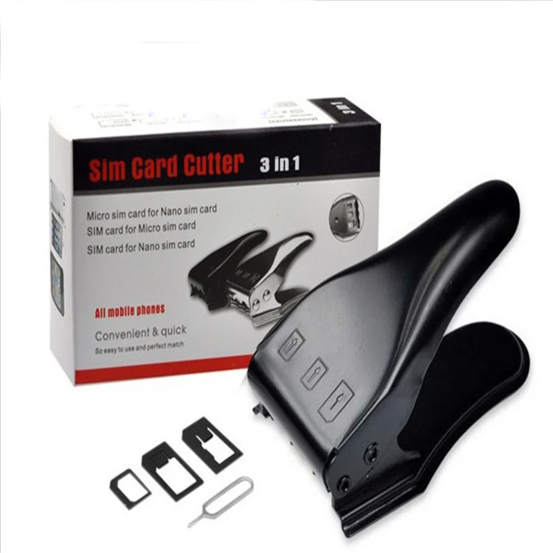 Универсальный инструмент для резки Micro Sim 3 в 1 удобный резак нано карт сделай сам