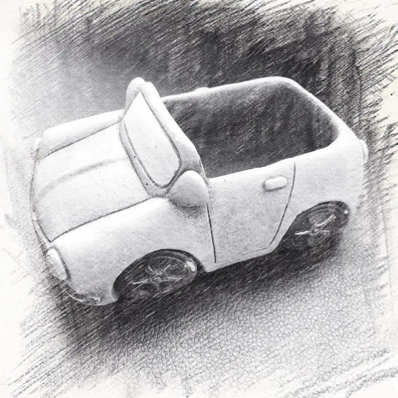 

Форма спортивной машины для изготовления цветочных горшков, бетонная силиконовая форма для самостоятельного изготовления кашпо из цемент...