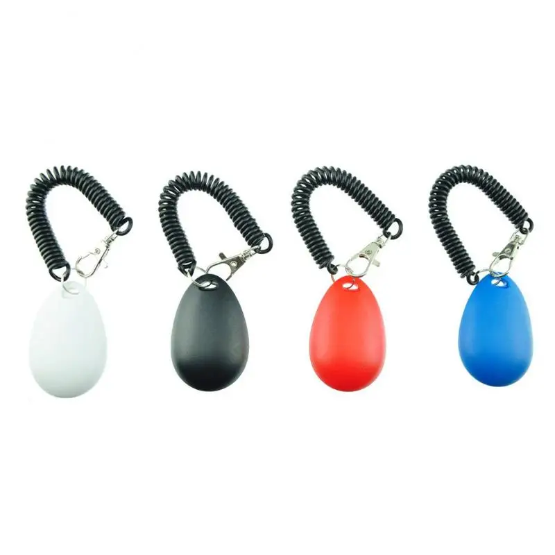 

1pc Pet Trainer Pet Dog Teach Training Dog Clicker Adjustable Sound Key Chain And Wrist Strap Doggy Training Clicking Key Ring